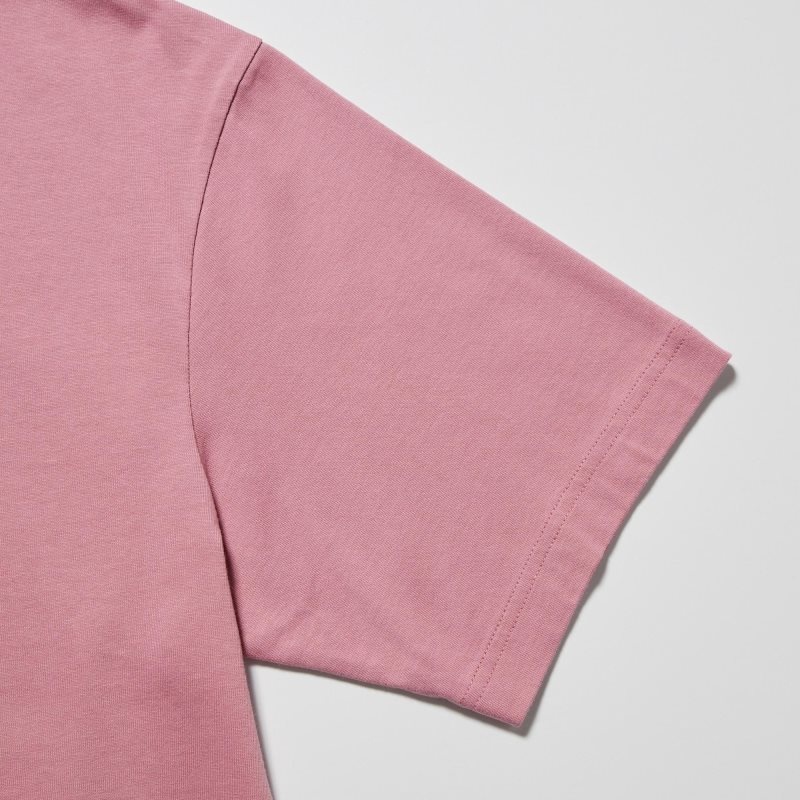 T Shirts Uniqlo Ut Archive Ut Bleach Short-sleeve Graphic Homme Rose | 4829219