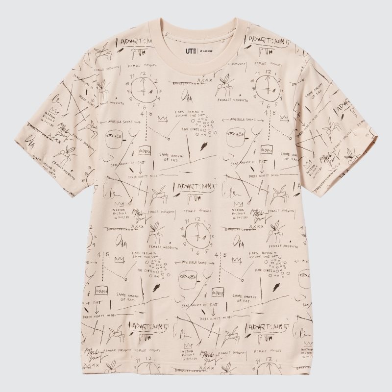 T Shirts Uniqlo Ut Archive Ut Short Sleeve Graphic Jean-michel Basquiat Homme Beige | 3635410