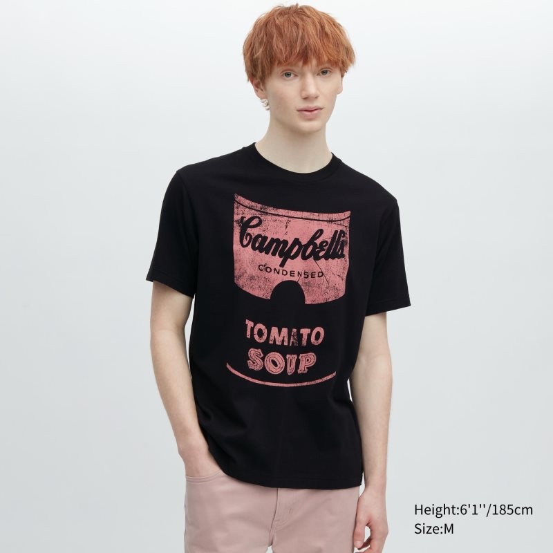 T Shirts Uniqlo Ut Archive Ut Short Sleeve Graphic Andy Warhol Homme Noir | 2932595