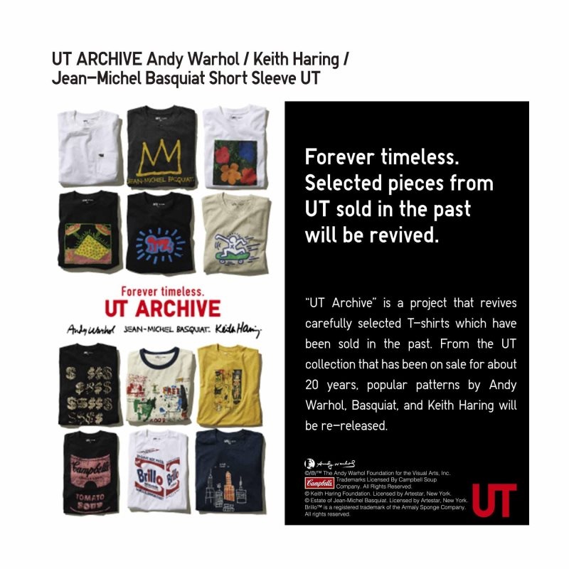 T Shirts Uniqlo Ut Archive Ut Short Sleeve Graphic Andy Warhol Homme Noir | 2932595