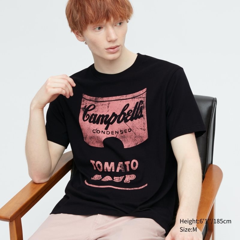 T Shirts Uniqlo Ut Archive Ut Short Sleeve Graphic Andy Warhol Homme Noir | 2932595