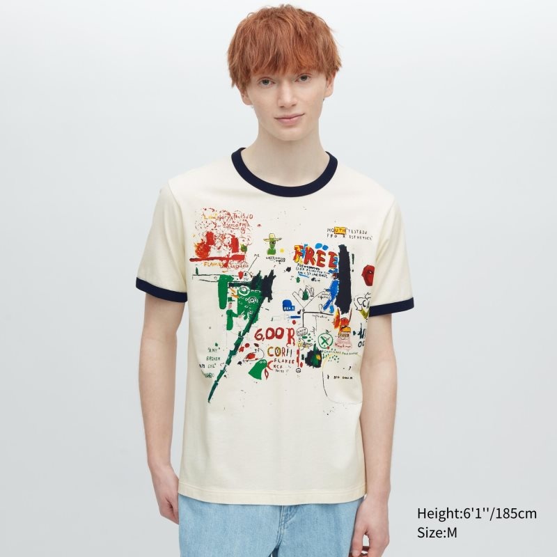 T Shirts Uniqlo Ut Archive Ut Short Sleeve Graphic Jean-michel Basquiat Homme Blanche | 8601122