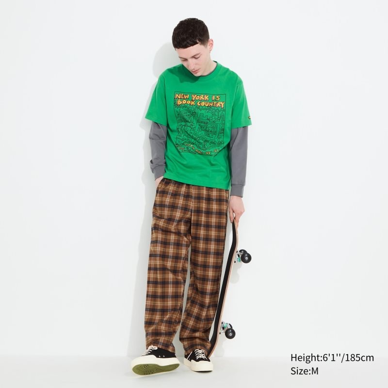 T Shirts Uniqlo Ut Archive Ut Short Sleeve Graphic Keith Haring Homme Vert | 2319255