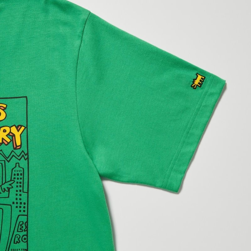 T Shirts Uniqlo Ut Archive Ut Short Sleeve Graphic Keith Haring Homme Vert | 2319255