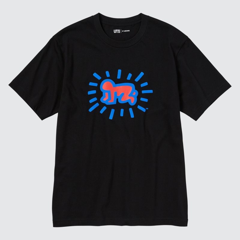 T Shirts Uniqlo Ut Archive Ut Short Sleeve Graphic Keith Haring Homme Noir | 7273603