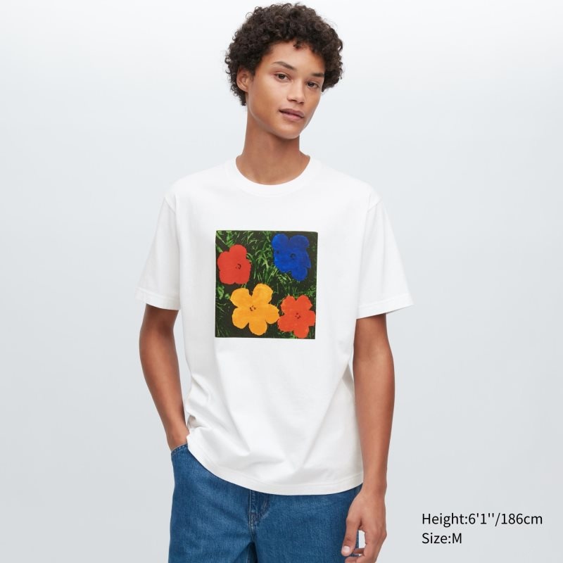 T Shirts Uniqlo Ut Archive Ut Short Sleeve Graphic Andy Warhol Homme Blanche | 4386496