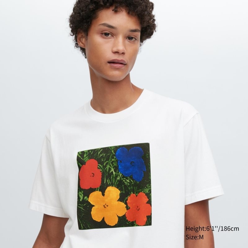 T Shirts Uniqlo Ut Archive Ut Short Sleeve Graphic Andy Warhol Homme Blanche | 4386496