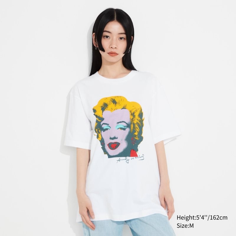 T Shirts Uniqlo Ut Archive Ut Short Sleeve Graphic Andy Warhol Homme Blanche | 230786