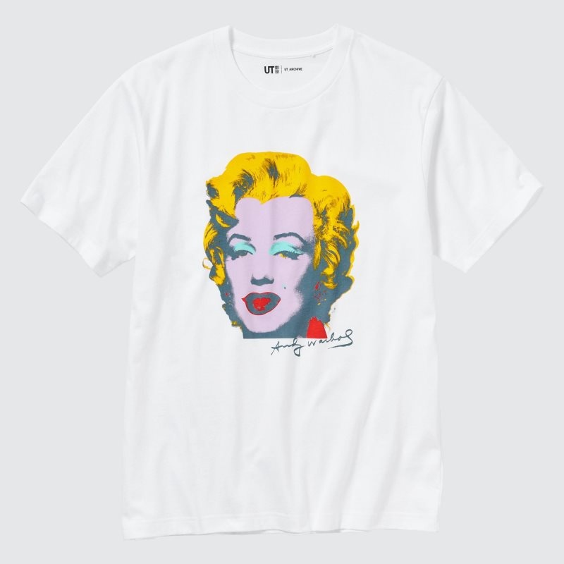 T Shirts Uniqlo Ut Archive Ut Short Sleeve Graphic Andy Warhol Homme Blanche | 2168796