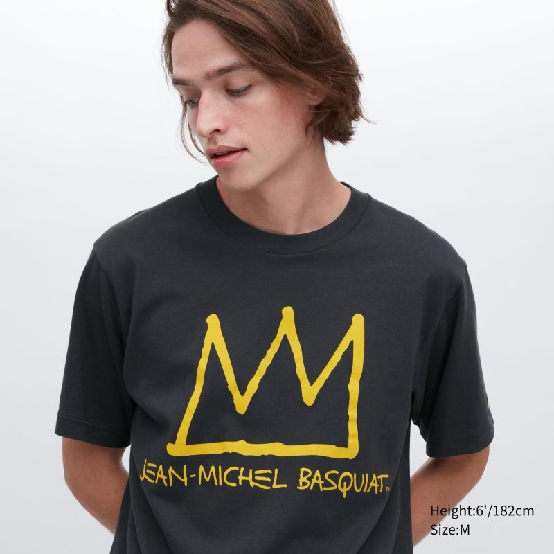 T Shirts Uniqlo Ut Archive Ut Short Sleeve Graphic Jean-michel Basquiat Homme Grise | 7981122