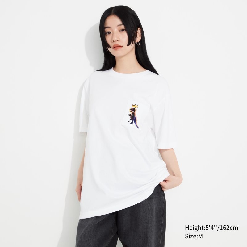 T Shirts Uniqlo Ut Archive Ut Short Sleeve Graphic Jean-michel Basquiat Homme Blanche | 3892457