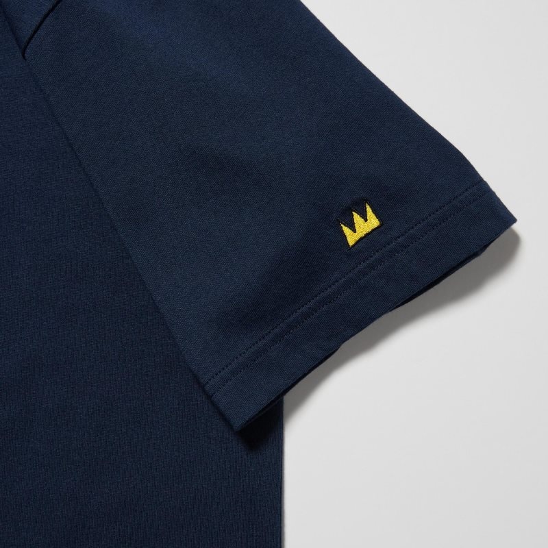 T Shirts Uniqlo Ut Archive Ut Short Sleeve Graphic Jean-michel Basquiat Homme Bleu Marine | 5557541
