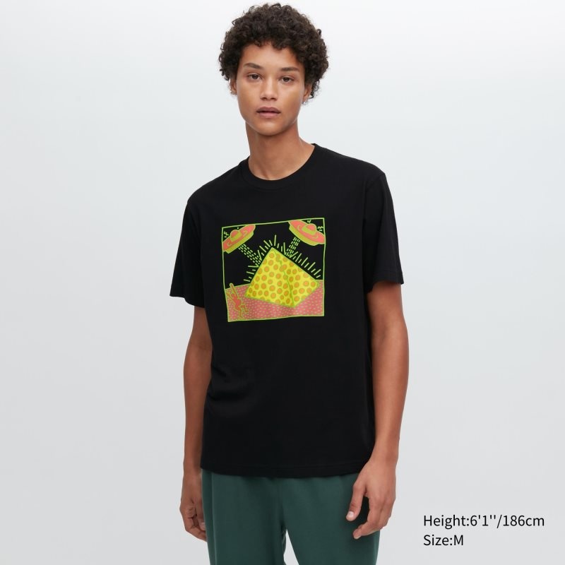 T Shirts Uniqlo Ut Archive Ut Short Sleeve Graphic Keith Haring Homme Noir | 4167291