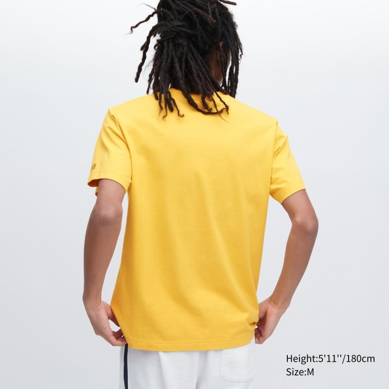 T Shirts Uniqlo Ut Archive Ut Short Sleeve Graphic Jean-michel Basquiat Homme Jaune | 6449958