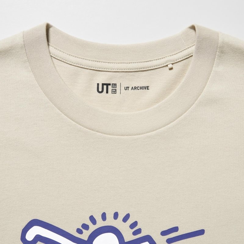 T Shirts Uniqlo Ut Archive Ut Short Sleeve Graphic Keith Haring Homme Beige | 973852