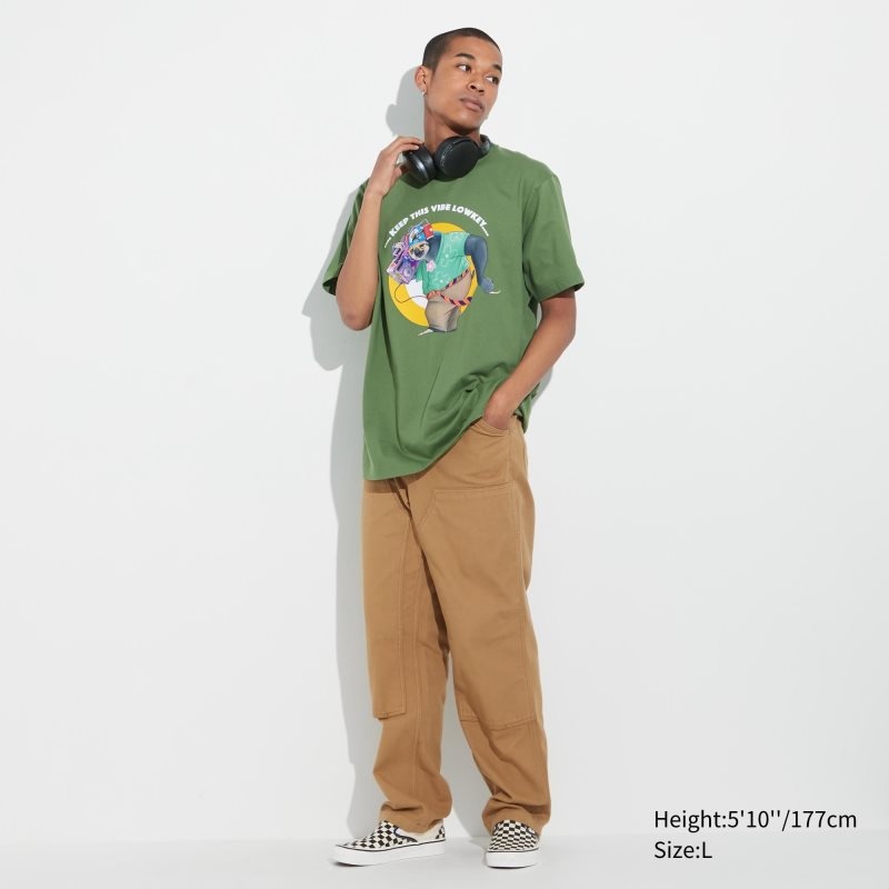 T Shirts Uniqlo Utgp2023: Magic For All Ut Short-sleeve Graphic Psychkennedy Homme Vert | 5902821