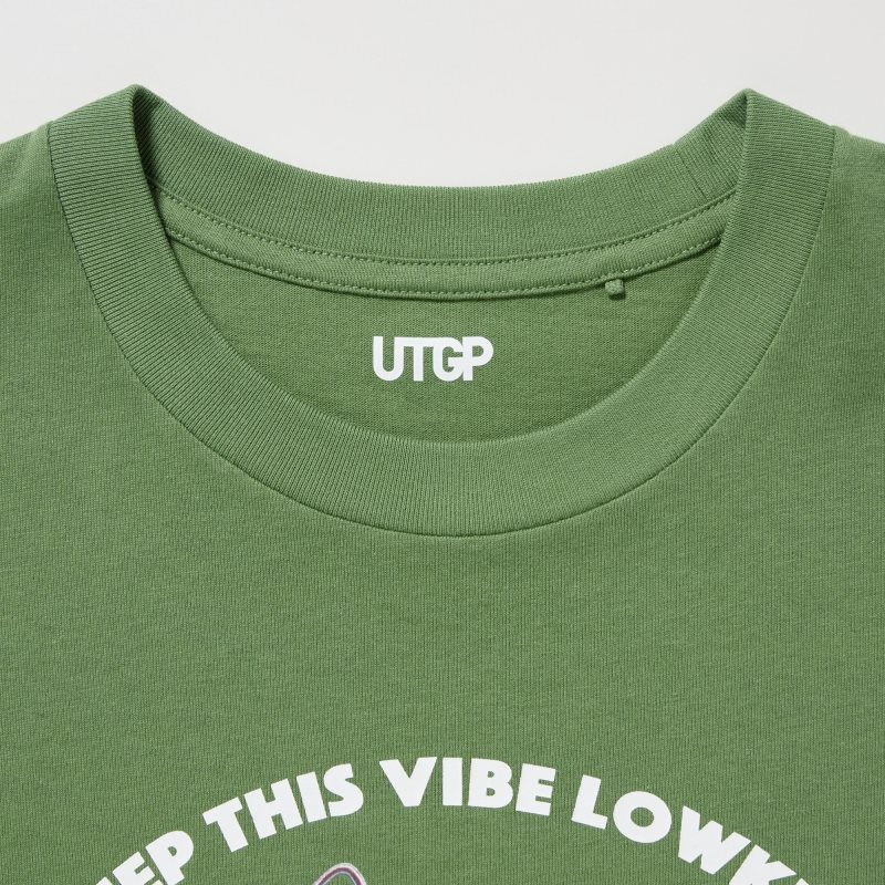 T Shirts Uniqlo Utgp2023: Magic For All Ut Short-sleeve Graphic Psychkennedy Homme Vert | 5902821