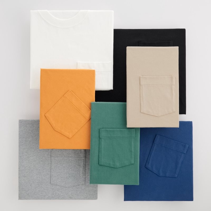 T Shirts Uniqlo Washed Cotton Crew Neck Long-sleeve Homme Jaune | 5288235