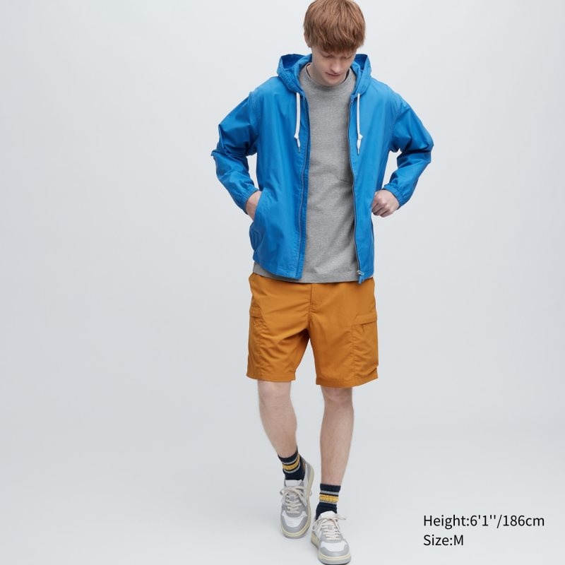 T Shirts Uniqlo Washed Cotton Crew Neck Long-sleeve Homme Jaune | 5288235