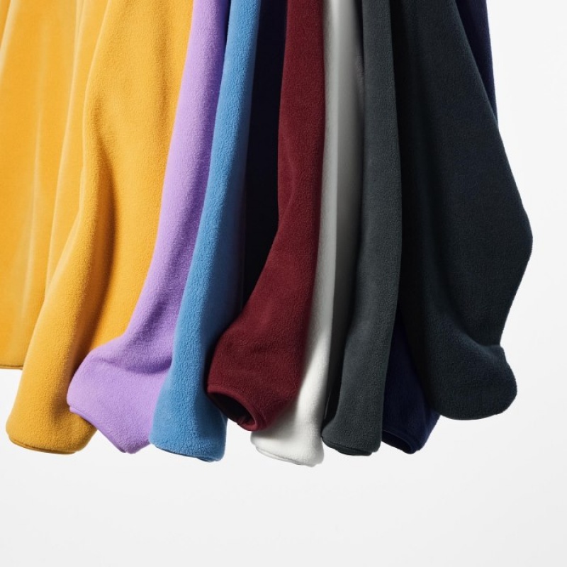 Toison Uniqlo Full-Zip Femme Violette | 3391379
