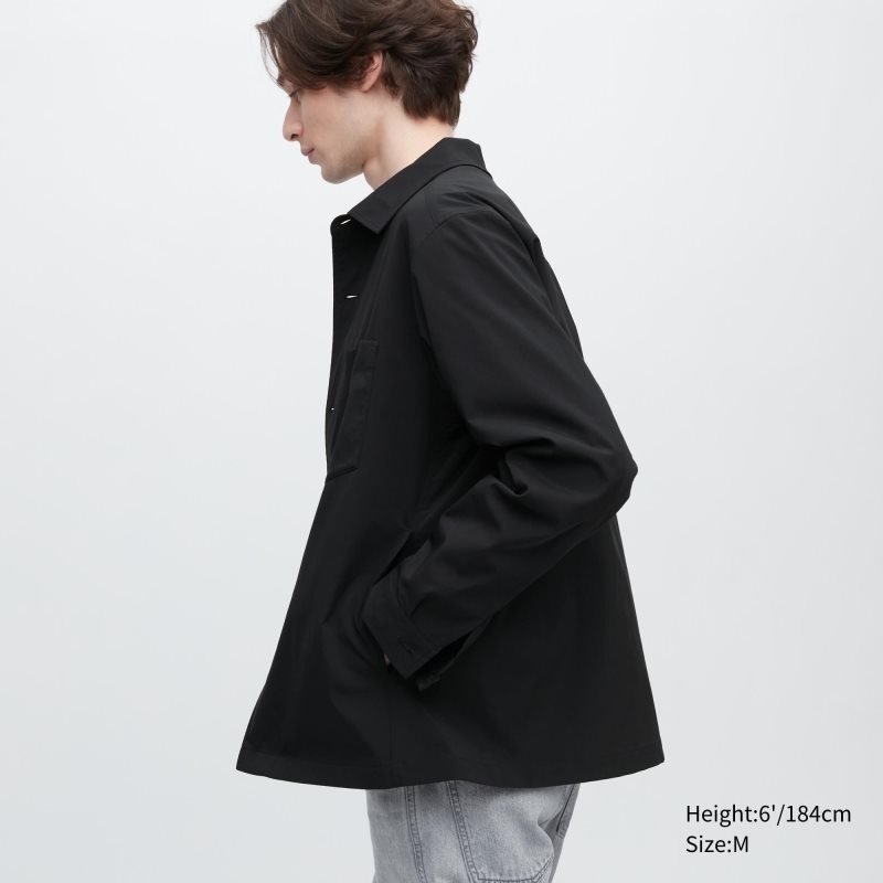 Vestes Uniqlo Airsense Shirt Ultra Light Shirt Homme Noir | 4694414