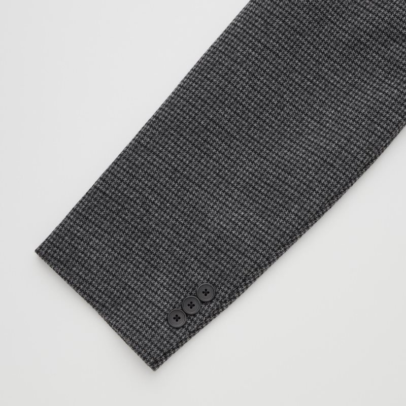 Vestes Uniqlo Comfort Houndstooth Homme Grise | 4003524