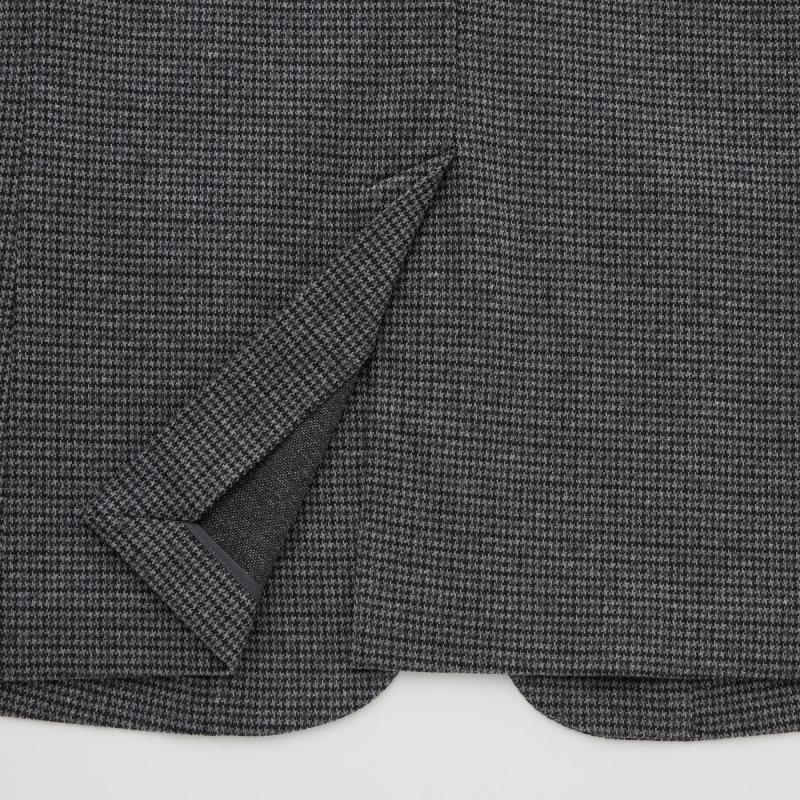 Vestes Uniqlo Comfort Houndstooth Homme Grise | 4003524