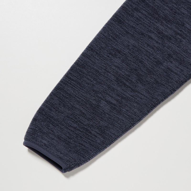 Vestes Uniqlo Fleece Full-zip Long Sleeve Homme Grise | 1939124