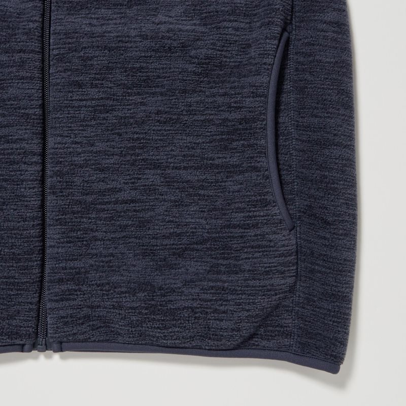 Vestes Uniqlo Fleece Full-zip Long Sleeve Homme Grise | 1939124