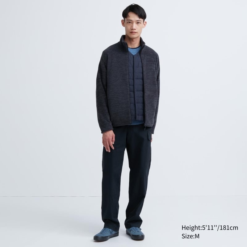 Vestes Uniqlo Fleece Full-zip Long Sleeve Homme Blanche | 4659678