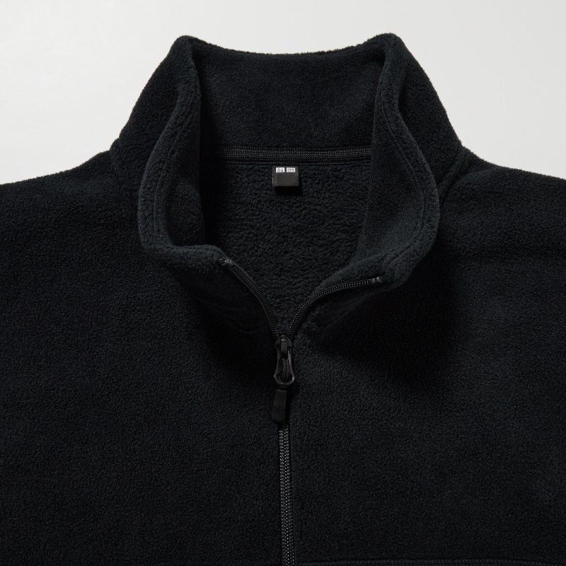 Vestes Uniqlo Fleece Long Sleeve Full-zip Homme Bleu | 9528243
