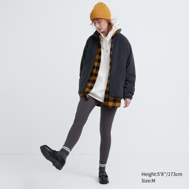 Vestes Uniqlo Fleece Long-sleeve Full-zip Homme Vert Olive | 8067956