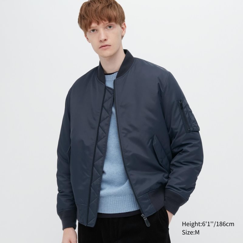 Vestes Uniqlo Ma-1 Homme Bleu Marine | 238298