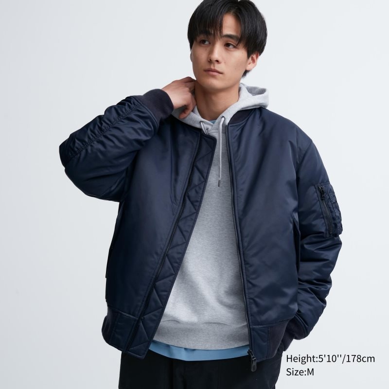 Vestes Uniqlo Ma-1 Homme Bleu Marine | 5531533