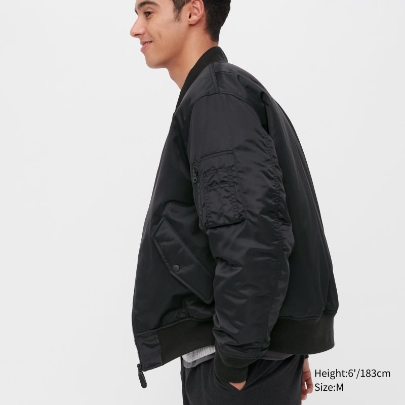 Vestes Uniqlo Ma-1 Homme Vert Olive | 5131456