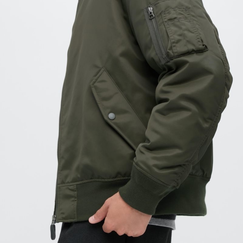 Vestes Uniqlo Ma-1 Homme Vert Olive | 5131456