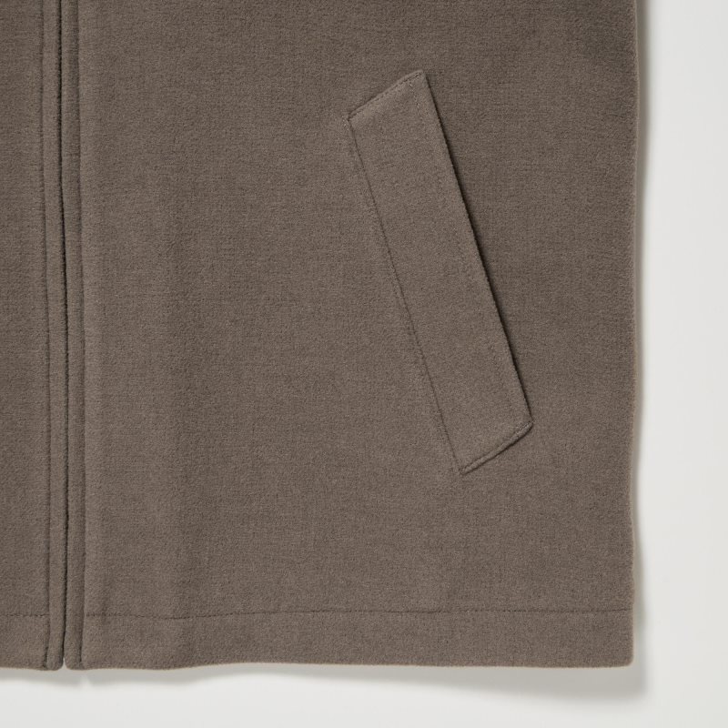 Vestes Uniqlo Single Collar Short Homme Marron | 6614227