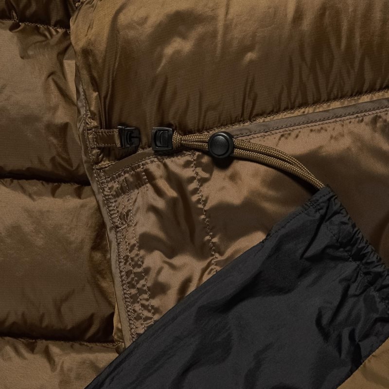 Vestes Uniqlo Ultra Light Down 3d Cut Wide Quilt Color Block Homme Marron | 2155874