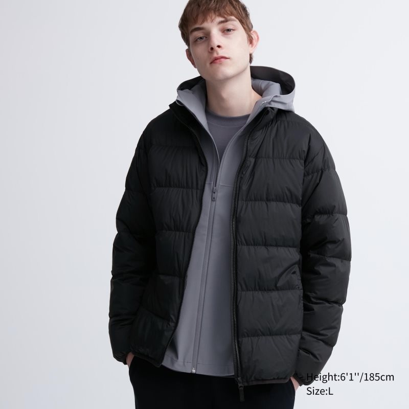 Vestes Uniqlo Ultra Light Down 3d Cut Wide Quilt Homme Noir | 3538793