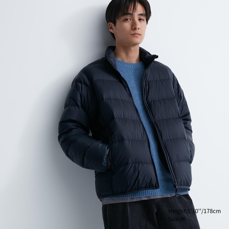 Vestes Uniqlo Ultra Light Down 3d Cut Wide Quilt Homme Bleu Marine | 662478