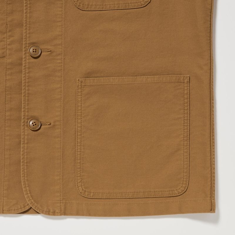 Vestes Uniqlo Utility Homme Marron | 3145503