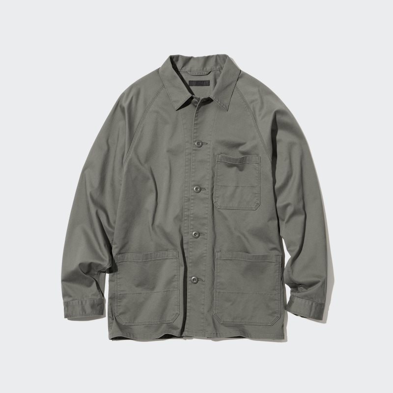 Vestes Uniqlo Utility Homme Vert Olive | 8541930
