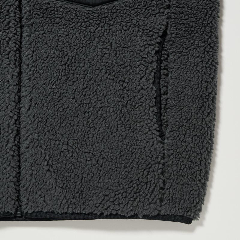 Vestes Uniqlo Windproof Outer Fleece Homme Grise | 67959
