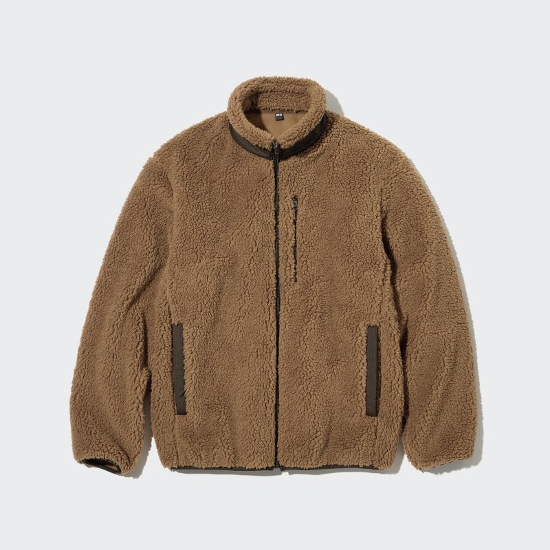 Vestes Uniqlo Windproof Outer Fleece Homme Marron | 5194696