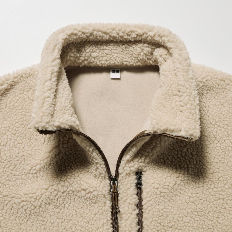 Vestes Uniqlo Windproof Outer Fleece Homme Beige | 690103